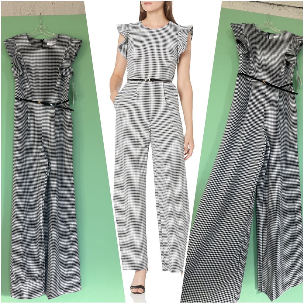 Calvin Klein Black and White Jumpsuit